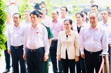 Chủ tịch nước Lương Cường cùng lãnh đạo TPHCM dâng hương, dâng hoa tại Di tích lịch sử quốc gia Ngã Ba Giồng