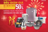 Lock&Lock giảm giá 50% mừng khai trương kho hàng 5000 m2 đầu tiên tại miền Bắc
