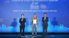 Generali Việt Nam lọt Top 10 Công ty Bảo hiểm uy tín năm 2025