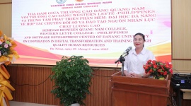 Trường Cao đẳng Quảng Nam tiếp tục hợp tác với các bên về nâng cao chất lượng nguồn nhân lực