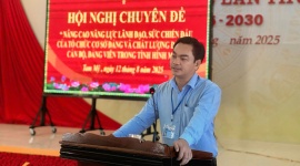 Đảng ủy xã Tam Mỹ (thành phố Đà Nẵng) tổ chức Hội nghị chuyên đề về công tác xây dựng Đảng trong tình hình mới 