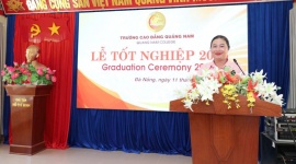 Trường Cao đẳng Quảng Nam tổ chức Lễ trao bằng tốt nghiệp cho 89 sinh viên 