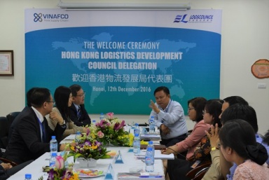 Vinafco tiếp đón Hội đồng phát triển Logistics Hong Kong