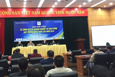 Công bố 97 doanh nghiệp có sản phẩm đạt thương hiệu quốc gia năm 2018