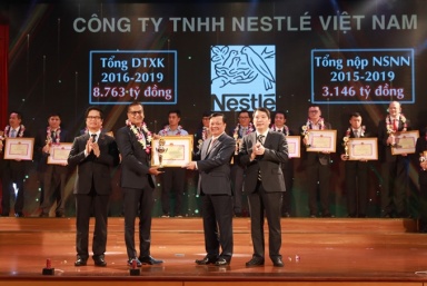 Nestlé Việt Nam được Bộ Tài chính vinh danh top 30 đơn vị nộp thuế tiêu biểu 