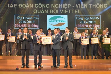 Viettel được vinh danh là một trong những doanh nghiệp nộp thuế lớn nhất trong 30 năm