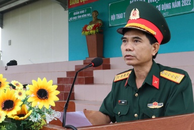 Trên 450 vận động viên tham gia Hội thao Trung đội dân quân cơ động năm 2022