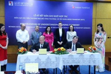 Tăng cường hợp tác xúc tiến thương mại với Tập đoàn Messe Frankfurt