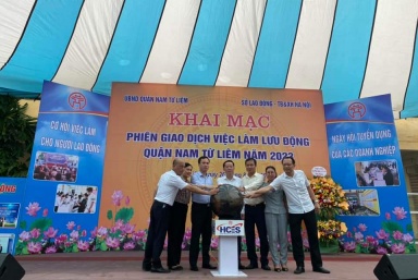 Phiên giao dịch việc làm lưu động quận Nam Từ Liêm năm 2023: Các doanh nghiệp có nhu cầu tuyển dụng, tuyển sinh 2.210 chỉ tiêu