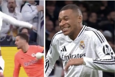 Mbappe gây bão mạng xã hội với nụ cười hả hê khi ghi bàn