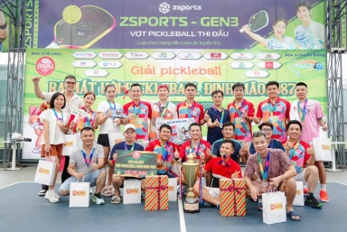 Sôi động giải đấu ra mắt câu lạc bộ Pickleball Đinh Mão 1987