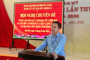 Đảng ủy xã Tam Mỹ (thành phố Đà Nẵng) tổ chức Hội nghị chuyên đề về công tác xây dựng Đảng trong tình hình mới