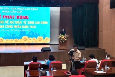 Quận Cầu Giấy: Phát động Lễ hưởng ứng Tháng hành động về An toàn, vệ sinh lao động và Tháng công nhân năm 2025