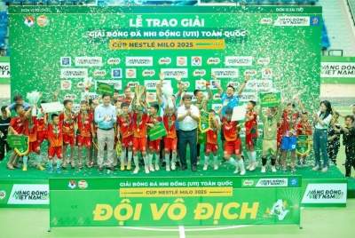 U11 Hưng Yên lần đầu vô địch Giải Bóng đá Nhi đồng Toàn quốc - Cúp Nestlé MILO 2025
