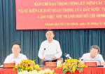 Thường trực Ban Bí thư làm việc với TPHCM về chuẩn bị hoạt động kỷ niệm 50 năm Ngày Giải phóng miền Nam, thống nhất đất nước