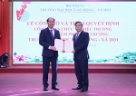 Thứ trưởng Nguyễn Văn Hồi trao Quyết định công nhận Hiệu trưởng Trường Đại học Lao động – Xã hội