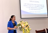 Khai giảng lớp “Bồi dưỡng kiến thức về Hội nhập quốc tế trong lĩnh vực lao động và xã hội” và lớp “Bồi dưỡng, cập nhật về Hiệp định EVFTA”