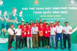 Nestlé MILO tiếp tục đồng hành với môn  Điền kinh, Bóng đá và Cầu lông tại Giải thể thao học sinh phổ thông toàn quốc năm 2023 