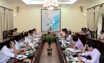 Minister Dao Ngoc Dung had a meeting with press agencies of Ministry of Labours-Invalids and Social Affairs (MOLISA)