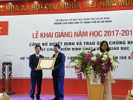 Trường Cao đẳng Kinh tế TPHCM: Khai giảng năm học mới và đón nhận Quyết định đạt chuẩn kiểm định chất lượng giáo dục và Hệ thống quản chất lượng theo tiêu chuẩn ISO 9001: 2015.