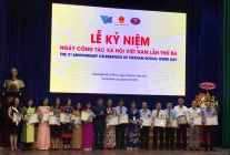 Kỷ niệm Ngày Công tác xã hội Việt Nam lần thứ ba năm 2019: tiếp tục hoàn thiện hành lang pháp lý về phát triển nghề công tác xã hội 