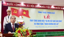 Thừa Thiên Huế: Truy tặng Danh hiệu vinh dự Nhà nước “Bà mẹ Việt Nam anh hùng”