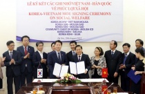 Signing ceremony of Memorandum of Understanding between the Ministry of Labor - Invalids and Social Affairs of Vietnam and the Ministry of Health and Social Welfare of Korea