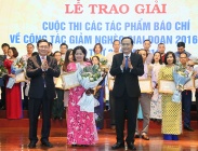 Trao giải Cuộc thi các tác phẩm báo chí về công tác giảm nghèo giai đoạn 2016-2020 lần thứ 3 