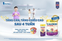 Calokid Gold giúp trẻ tăng cân tăng chiều cao và cân nặng sau 4 tuần