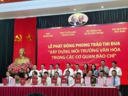 Lễ phát động phong trào thi đua “Xây dựng môi trường văn hóa trong cơ quan báo chí”