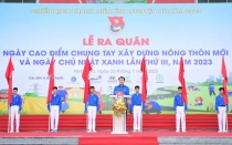 Ngày cao điểm Tình nguyện chung tay xây dựng nông thôn mới: Gần 1500 đoàn viên, thành niên tỉnh Ninh Bình hưởng ứng Lễ ra quân 