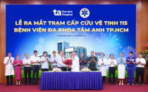 Ra mắt Trạm cấp cứu vệ tinh 115 tại Bệnh viện Đa khoa Tâm Anh TP.Hồ Chí Minh