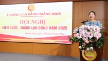 Hội nghị Viên chức - Người lao động năm 2025 của Trường Cao đẳng Quảng Nam thành công tốt đẹp