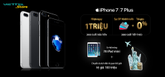 Giảm ngay 1 triệu đồng khi đặt trước iPhone 7 từ hệ thống Viettel Store 