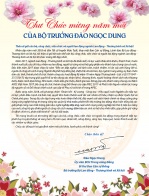 Happy New Year letter from Minister Dao Ngoc Dung