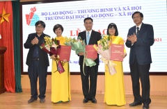 Trường Đại học Lao động – Xã hội bổ nhiệm chức danh cho 03 Phó Giáo sư và trao Bằng cho tân Tiến sĩ đầu tiên về chuyên ngành Quản trị nhân lực