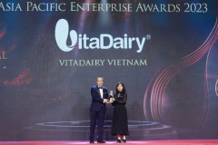 VitaDairy Việt Nam được vinh danh kép tại Giải thưởng Doanh nghiệp châu Á - Asia Pacific Enterprise Awards