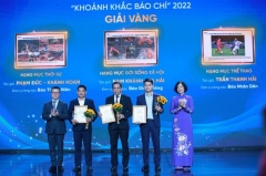 Trao giải 'Khoảnh khắc báo chí 2022': Tôn vinh những tác phẩm ảnh báo chí ấn tượng