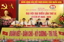 Bộ LĐTB&XH tổ chức Đại hội Đại biểu Đảng bộ lần thứ IX, nhiệm kỳ 2020-2025