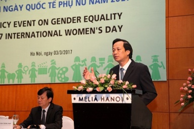 Policy event on gender equality on occasion of International Women’s Day 2017 in Hanoi