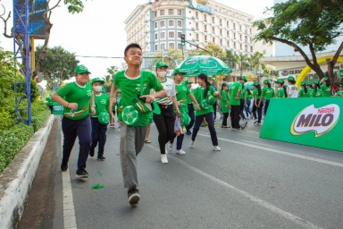 Ngày hội đi bộ do Nestlé MILO tổ chức lần đầu tiên diễn ra tại Cần Thơ