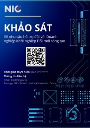 Khảo sát nhu cầu hỗ trợ của Trung tâm Đổi mới Sáng tạo quốc gia dành cho doanh nghiệp