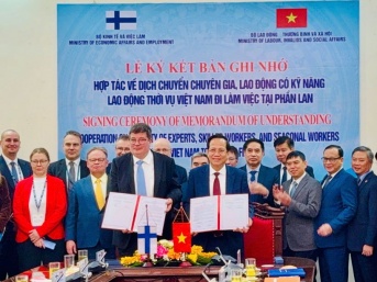 Establishing a partnership on labour cooperation between Vietnam and Finland