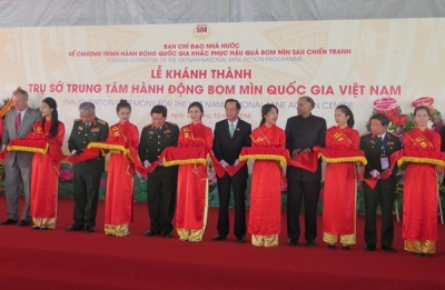 The inauguration ceremony of  Vietnam National Mine  Action Centre in Hanoi