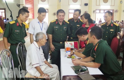 Lực lượng vũ trang huyện Kim Bảng (Hà Nam) chăm lo đời sống người có công