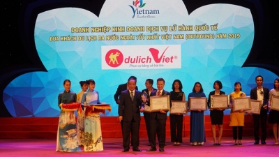 Công ty Du lịch Việt lần thứ 6 liên tiếp được tôn vinh tại giải thưởng Du lịch Việt Nam