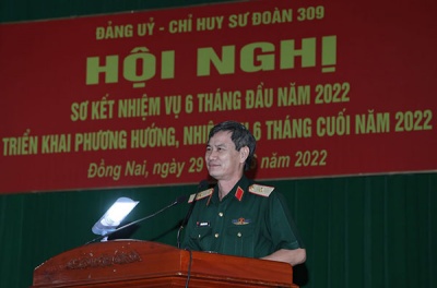 Sư đoàn 309 phấn đấu hoàn thành tốt, xuất sắc nhiệm vụ năm 2022