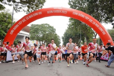 Chặng cuối AEON Ekiden 2022 đã diễn ra tại TP.HCM trong chuỗi sự kiện tri ân 10 năm của AEON Việt Nam 