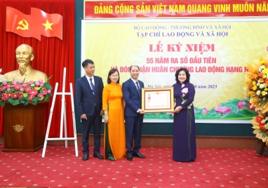 Lời cảm ơn nhân dịp Kỷ niệm 55 năm Tạp chí Lao động và Xã hội ra số đầu tiên và đón nhận Huân chương Lao động hạng Nhì lần thứ hai