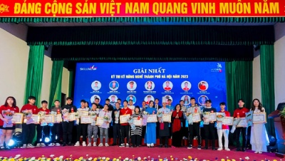 Hai thí sinh đạt điểm tuyệt đối tại Kỳ thi Kỹ năng nghề TP Hà Nội năm 2023